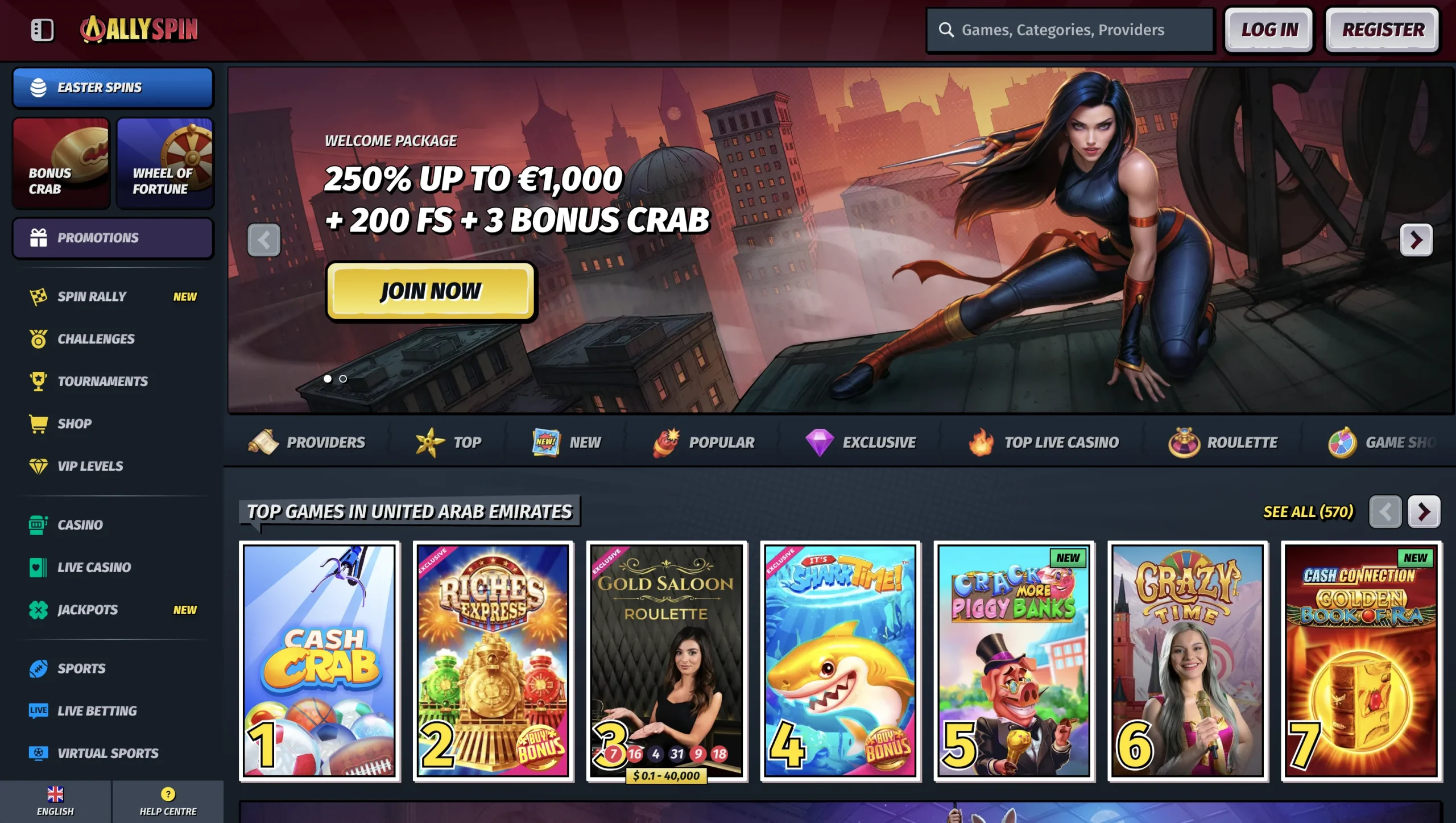 AllySpin - Best Mobile Casino UAE