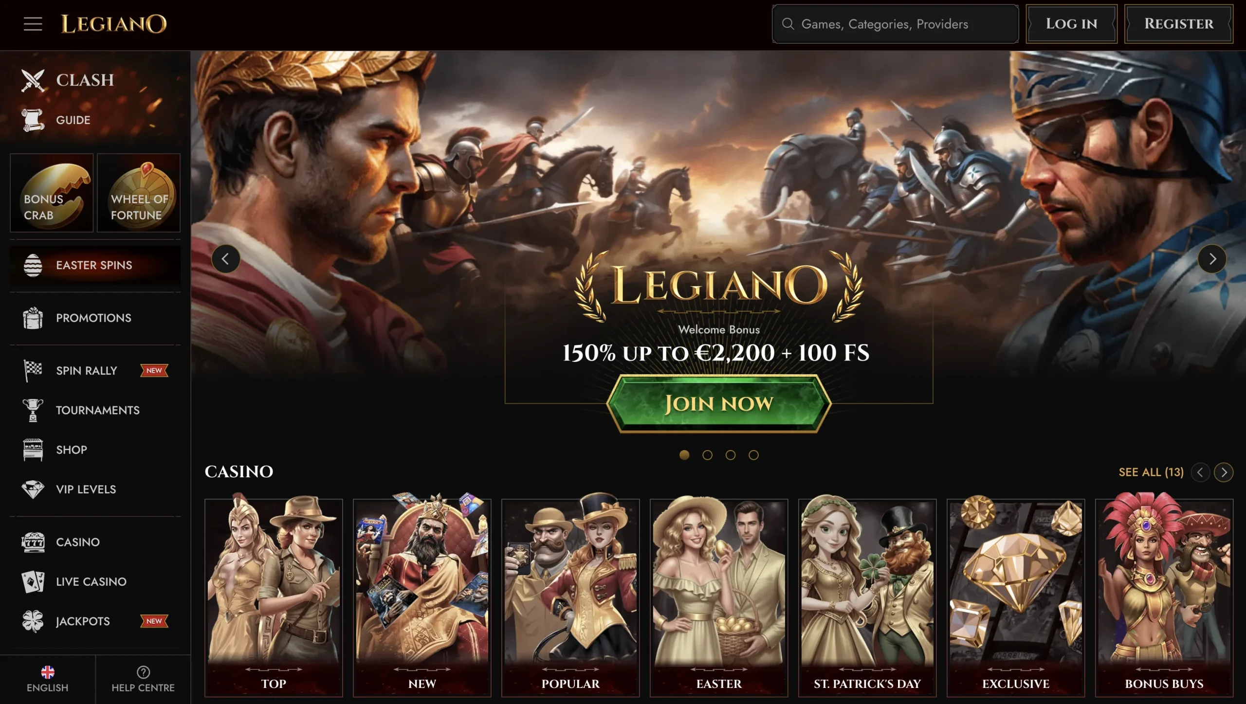 Legiano Online Casino in Dubai